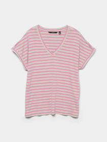 Футболка Vero Moda модель 10324112_Silver Lining Bon bon Фото