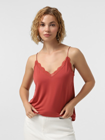 Майка Vero Moda модель 10324809_Marsala TONE IN TONE LACE Фото