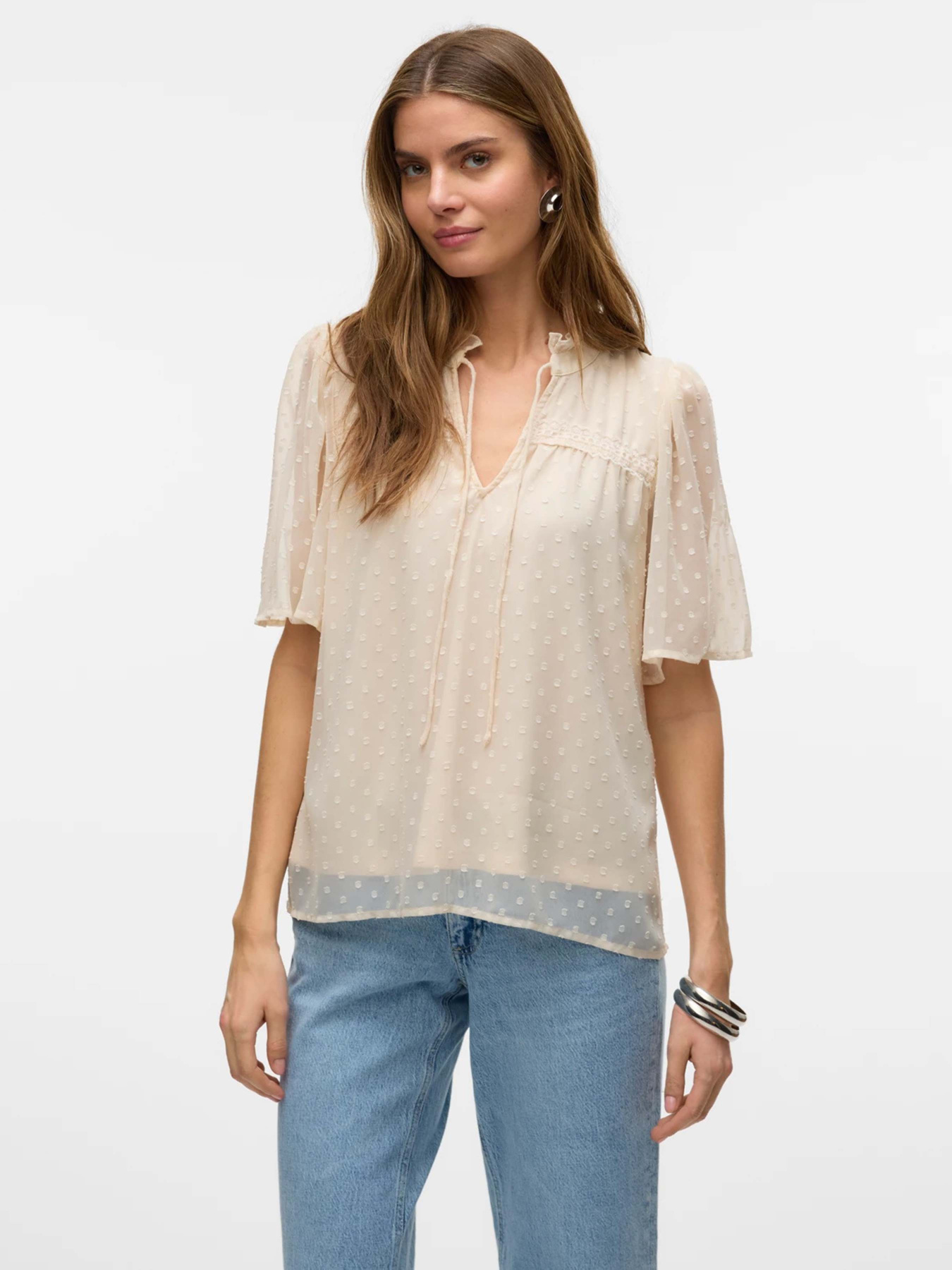 Блуза Vero Moda модель 10325309_Pumice Stone Фото