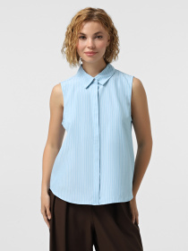 Рубашка Vero Moda модель 10325993_Airy Blue SELMA Bright Whi Фото