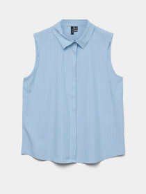 Рубашка повседневная Vero Moda модель 10325993_Airy Blue SELMA Bright Whi Фото