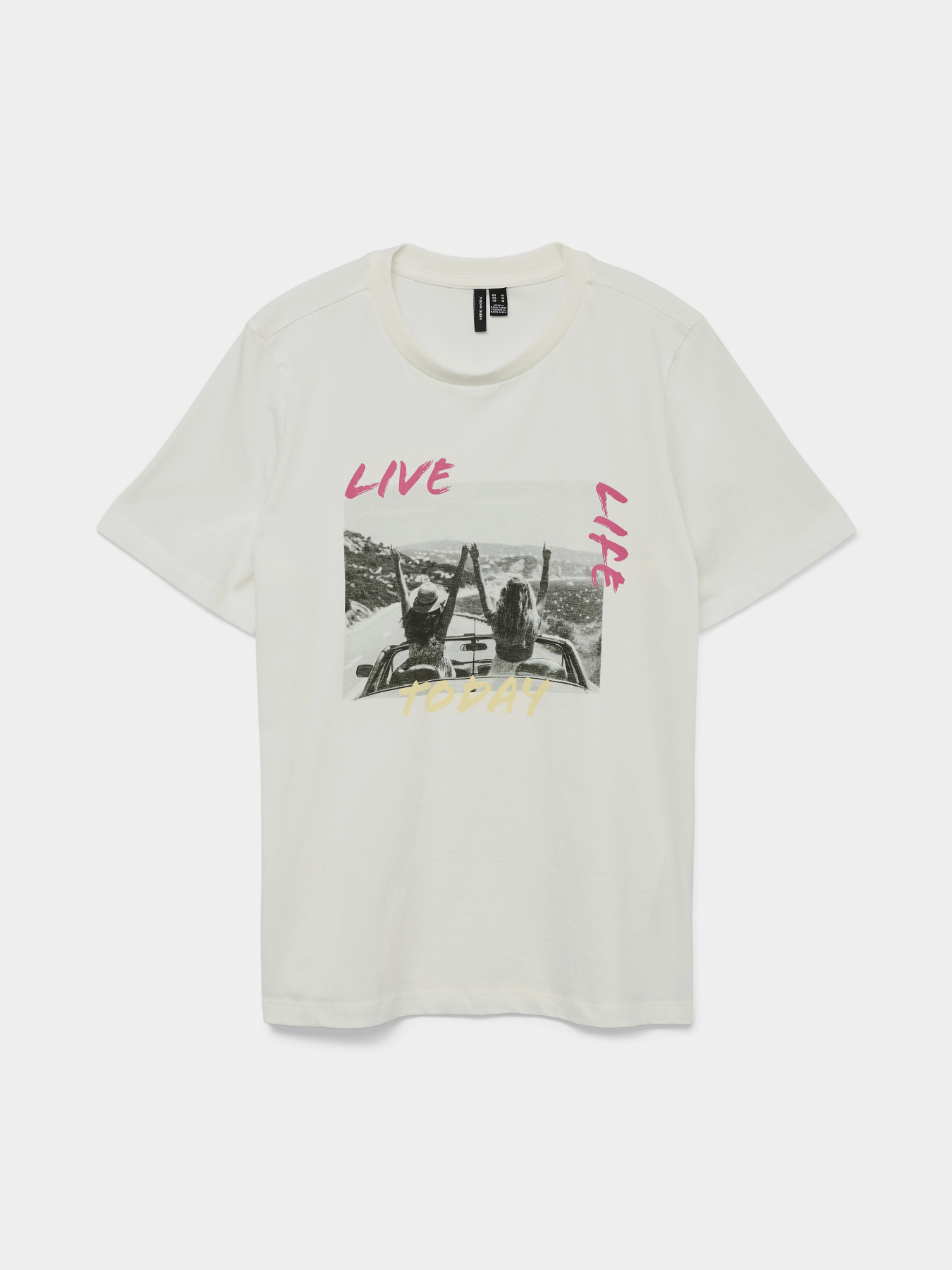 Футболка Vero Moda модель 10327145_Snow White LIVE LIFE Фото