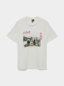 Футболка Vero Moda модель 10327145_Snow White LIVE LIFE Фото