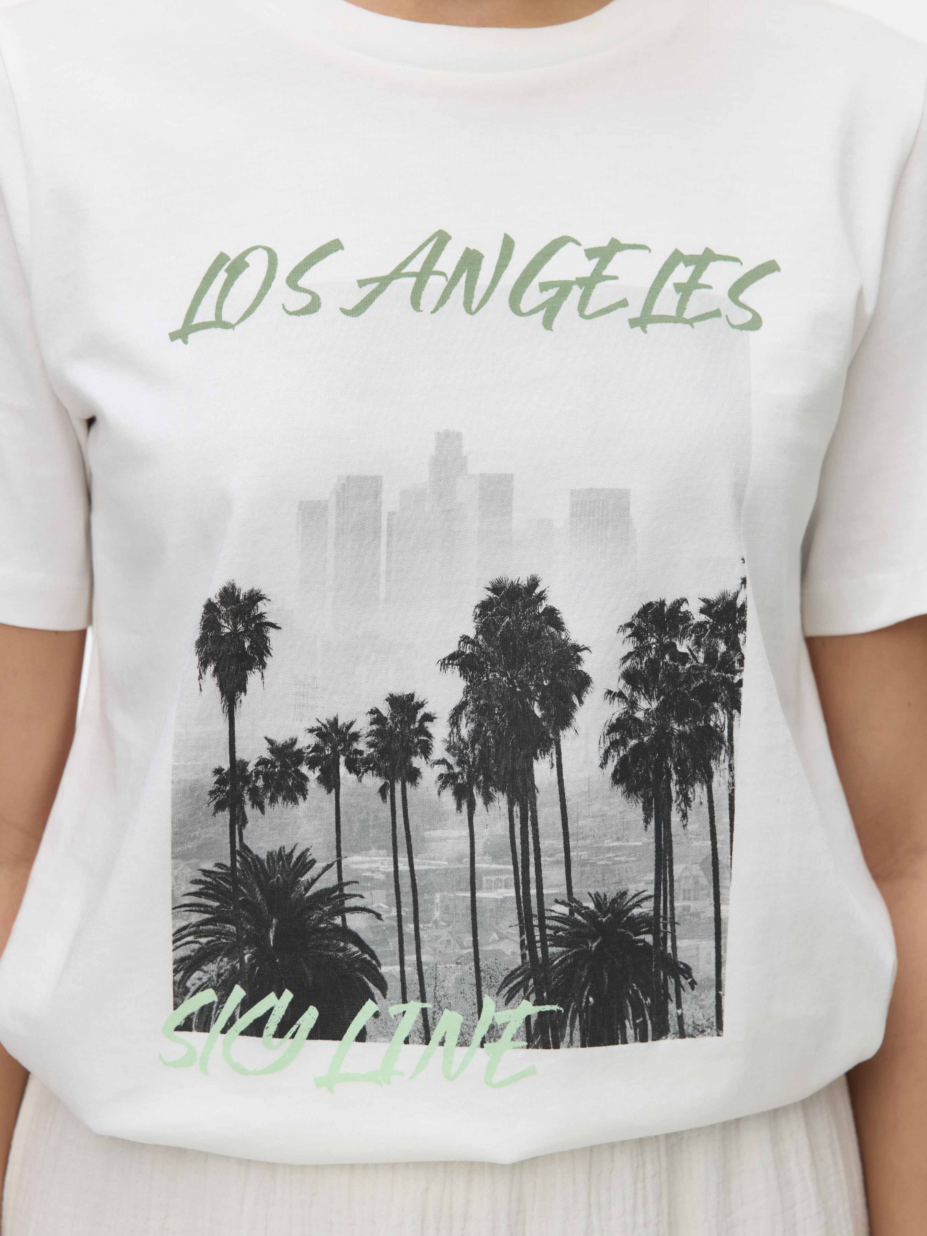 Футболка Vero Moda модель 10327145_Snow White LOS ANGELES Фото