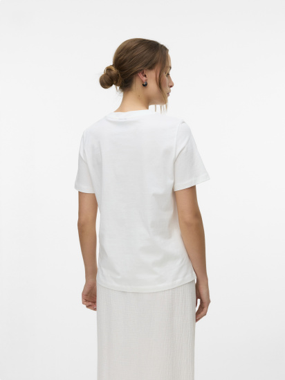 Футболка Vero Moda модель 10327145_Snow White LOS ANGELES — фото - INTERTOP
