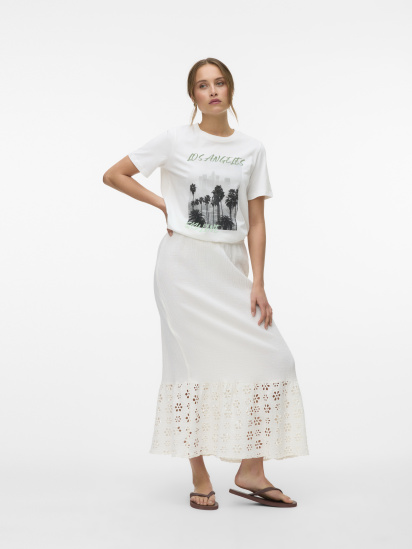 Футболка Vero Moda модель 10327145_Snow White LOS ANGELES — фото 3 - INTERTOP