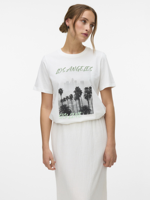 Футболка Vero Moda модель 10327145_Snow White LOS ANGELES Фото