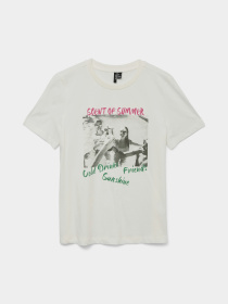 Футболка Vero Moda модель 10327145_Snow White SCENT OF SUMMER Фото