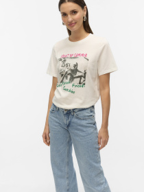 Футболка Vero Moda модель 10327145_Snow White SCENT OF SUMMER Фото