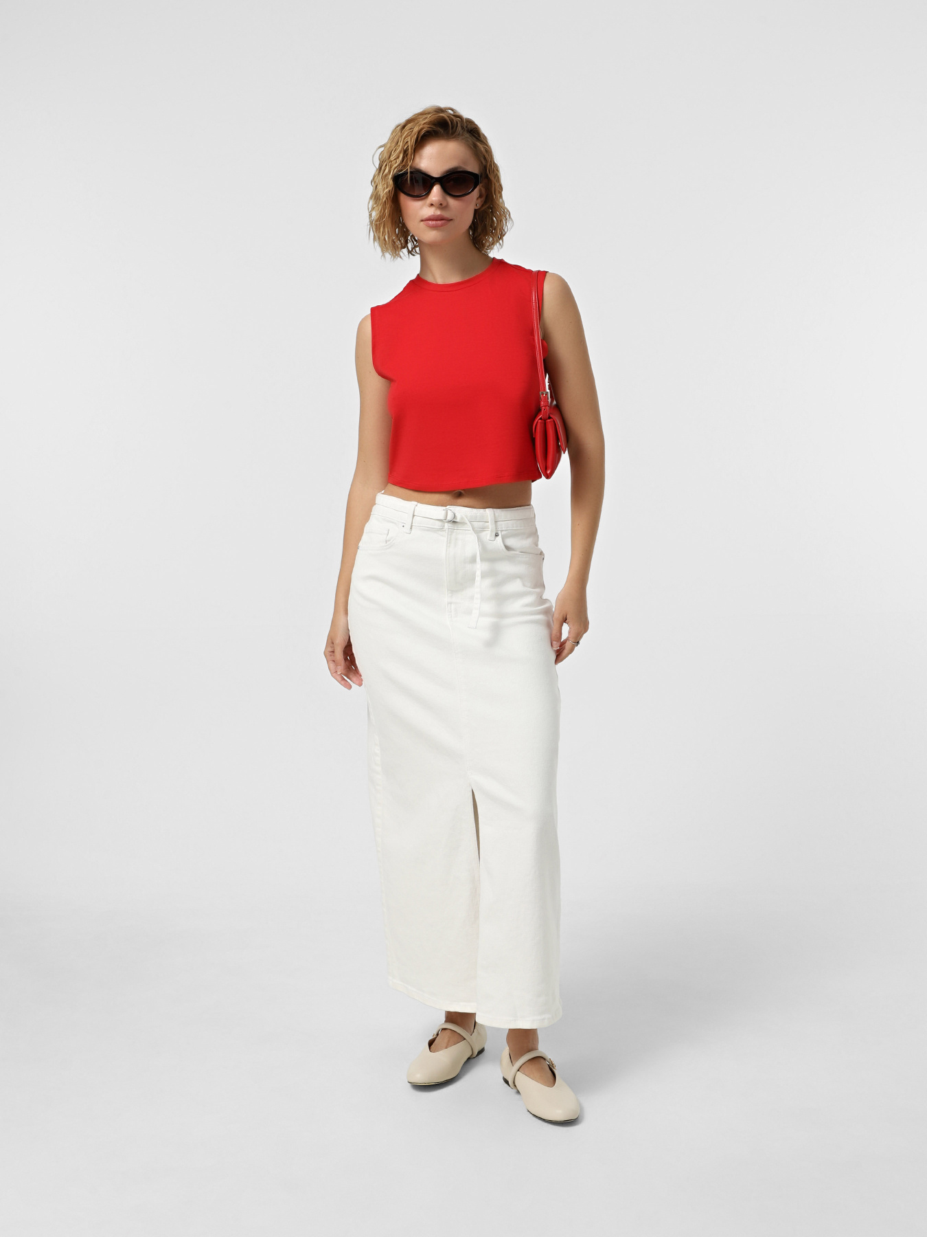 Спідниця максі Vero Moda модель 10327754_Bright White Фото