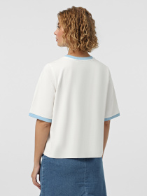 Футболка Vero Moda модель 10328161_Snow White AIRY BLUE Фото