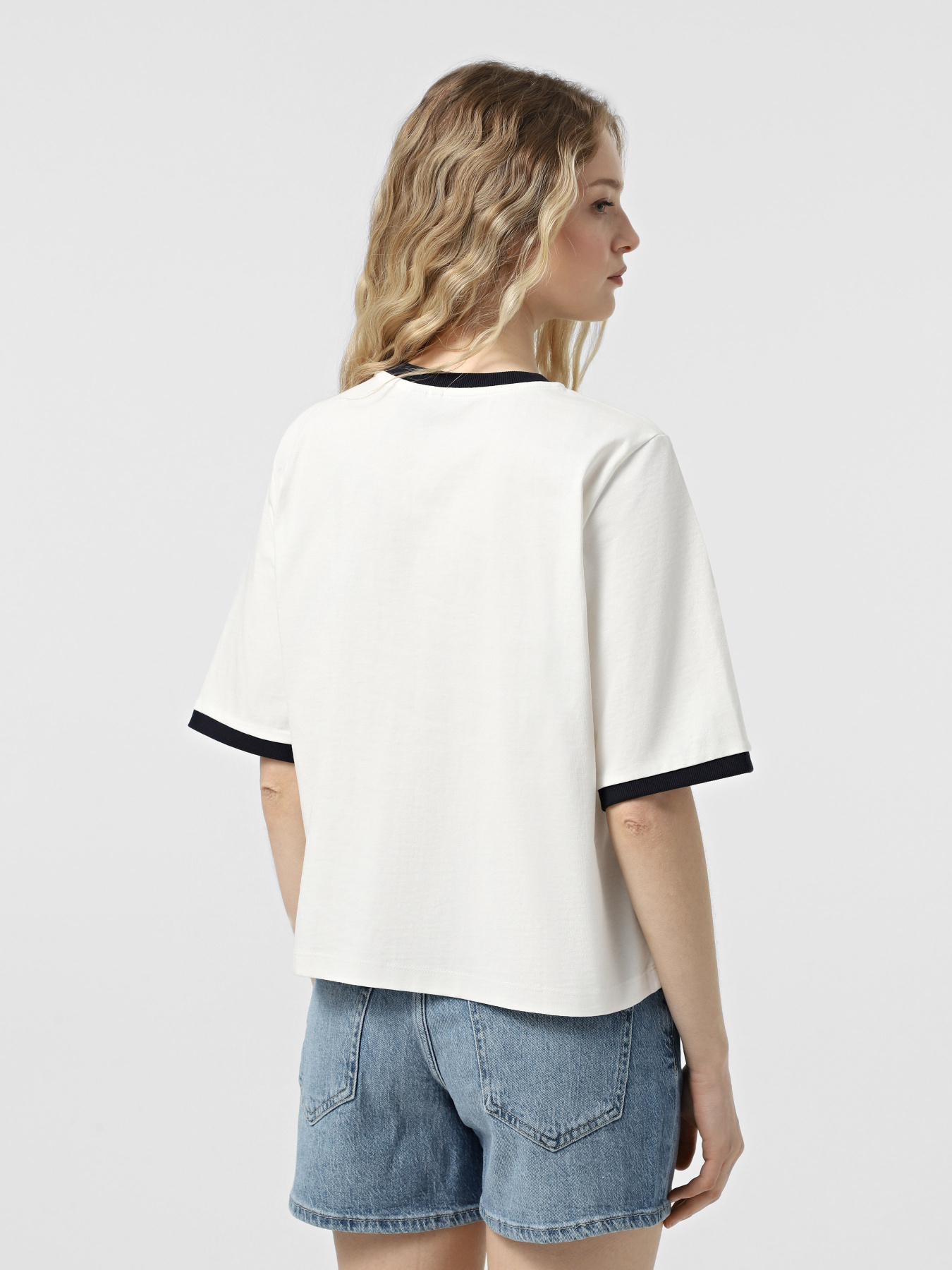 Футболка Vero Moda модель 10328161_Snow White NAVY BLAZER Фото