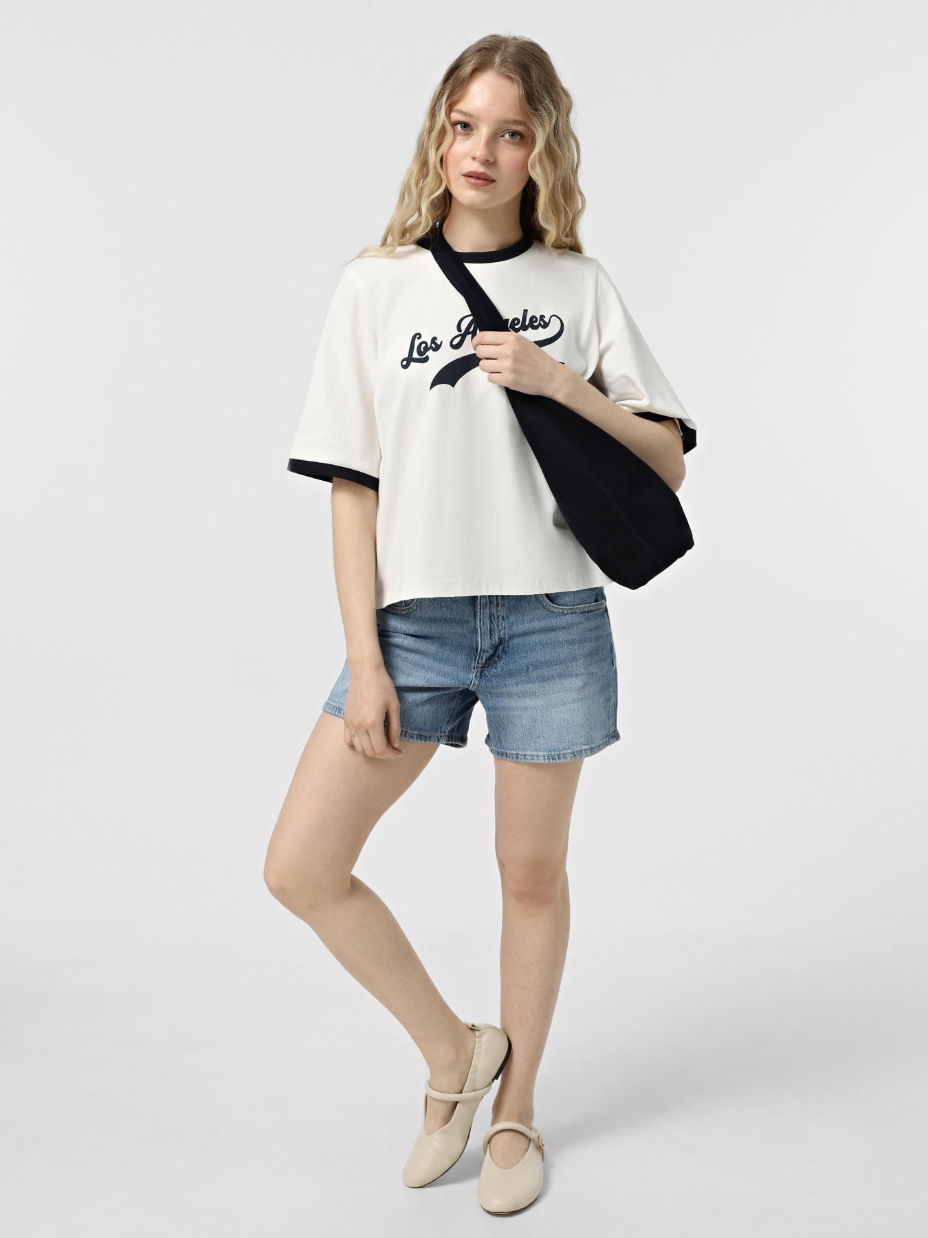 Футболка Vero Moda модель 10328161_Snow White NAVY BLAZER Фото