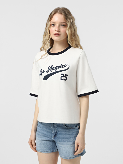 Футболка Vero Moda модель 10328161_Snow White NAVY BLAZER Фото