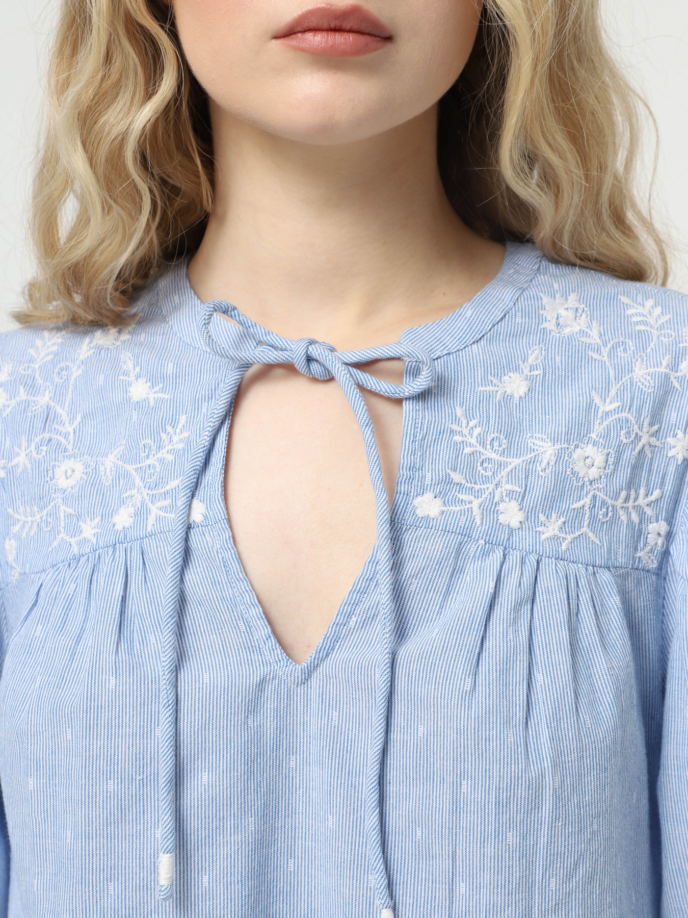 Блуза Vero Moda модель 10329166_Cashmere Blue Bright White Фото