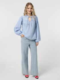 Блуза Vero Moda модель 10329166_Cashmere Blue Bright White Фото