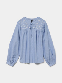 Блуза Vero Moda модель 10329166_Cashmere Blue Bright White Фото