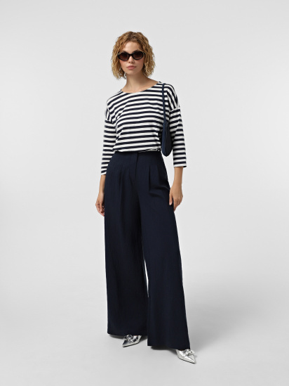 Лонгслів Vero Moda модель 10329546_Navy Blazer Snow White — фото - INTERTOP