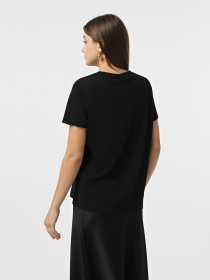 Футболка Vero Moda модель 10332587_Black LOVE in SNOW WHITE Футболка Vero Moda модель 10332587_Black LOVE in SNOW WHITE Фото