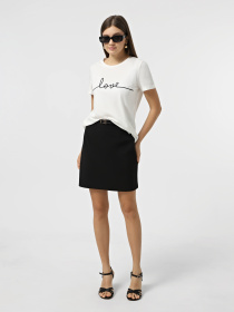 Футболка Vero Moda модель 10332587_Snow White LOVE in BLACK Фото