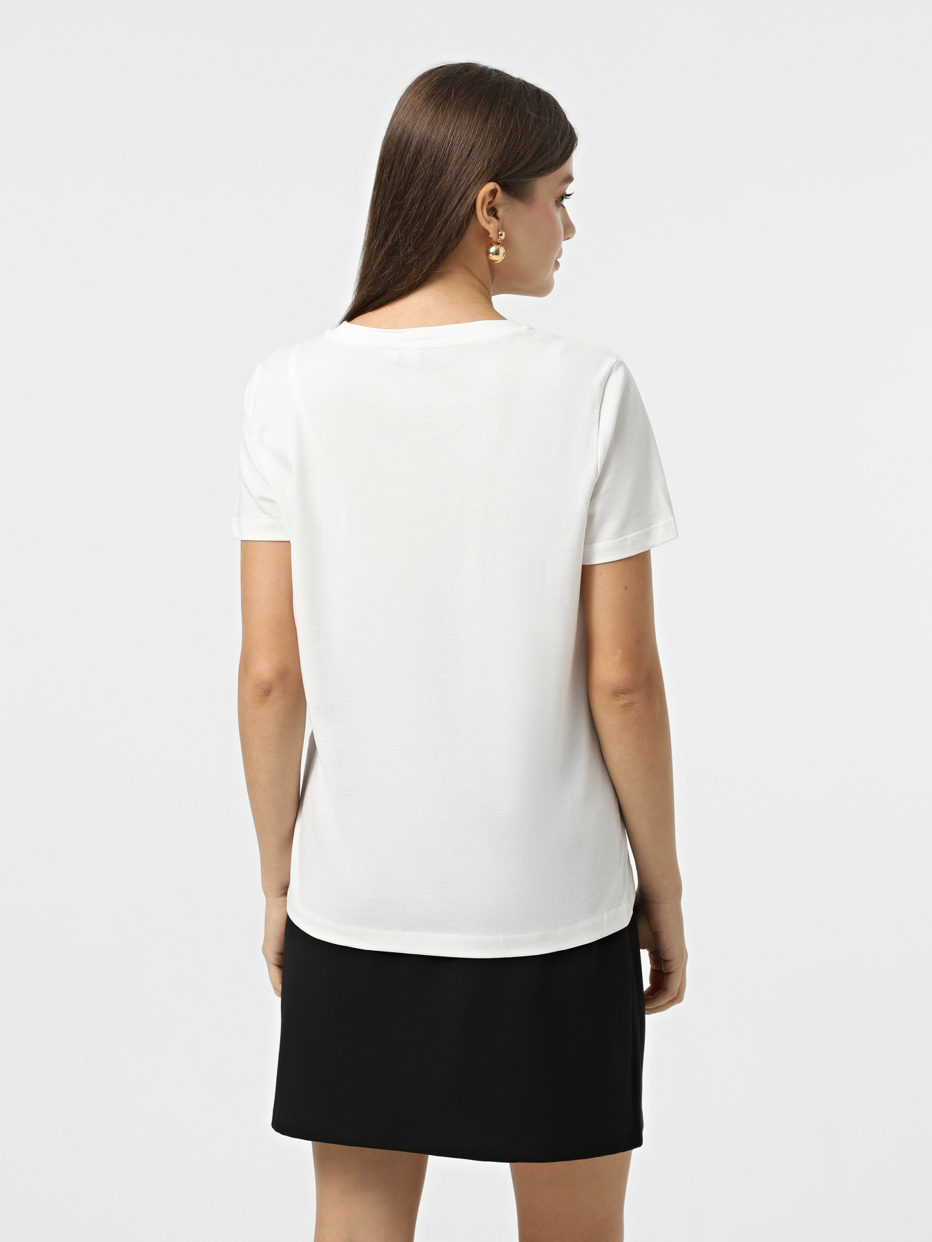 Футболка Vero Moda модель 10332587_Snow White LOVE in BLACK Фото