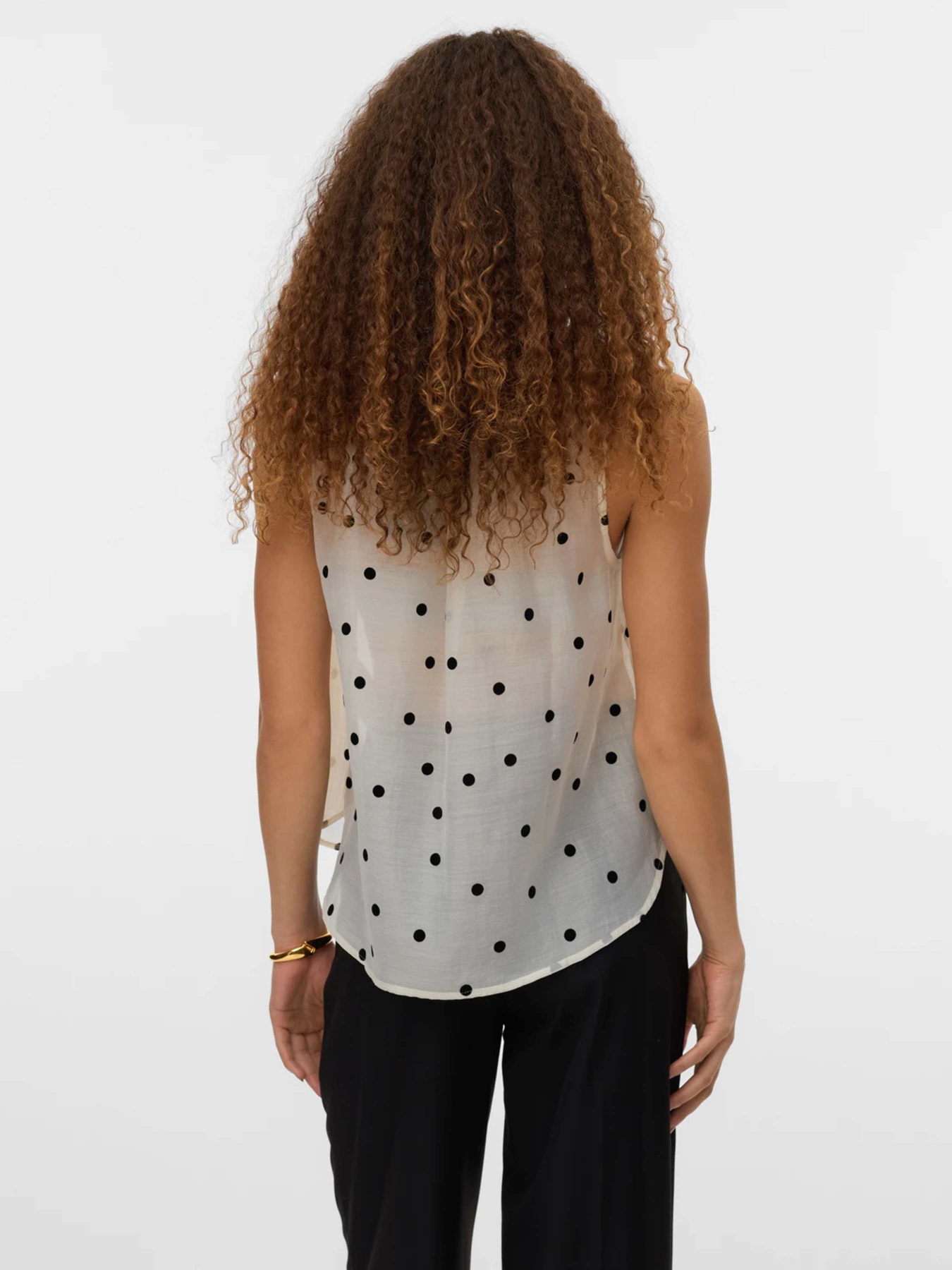 Блуза Vero Moda модель 10335405_Snow White DOTS Блуза Vero Moda модель 10335405_Snow White DOTS Фото