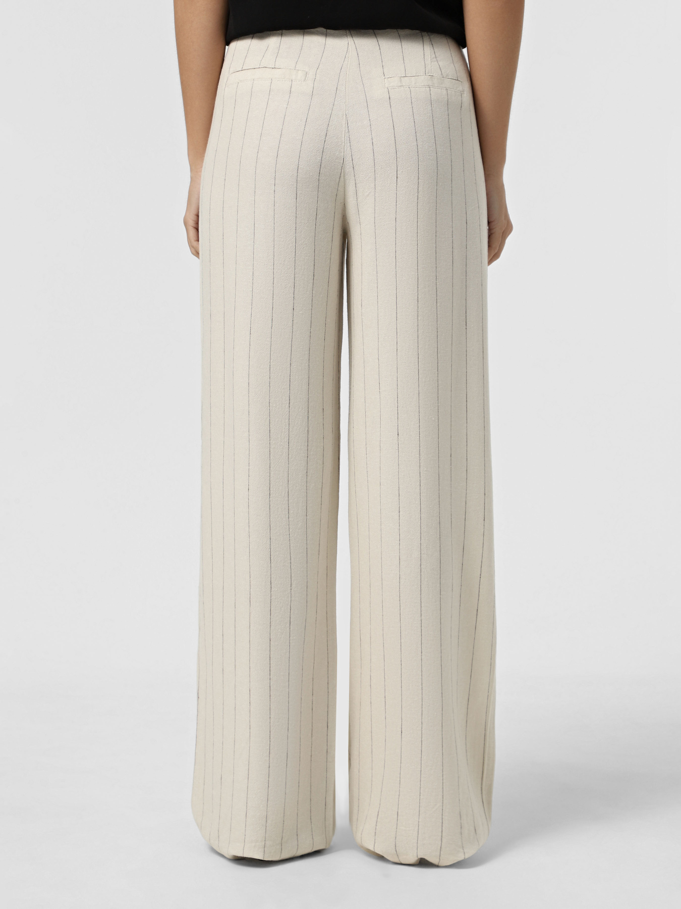 Повсякденні штани Vero Moda модель 10322125_Oatmeal GREY PINSTRIPE Фото