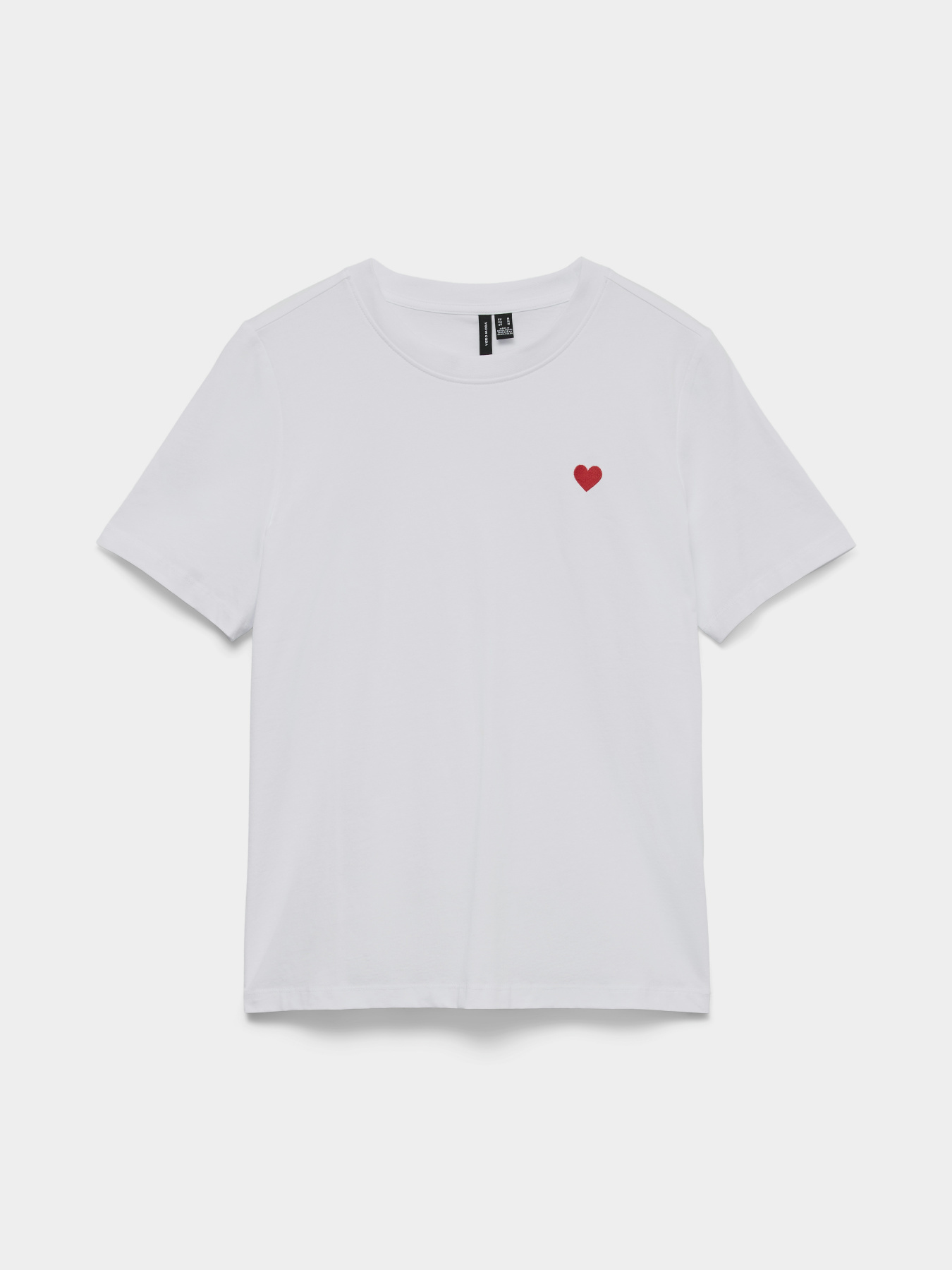 Футболка Vero Moda модель 10316991_Bright White Red Heart Фото