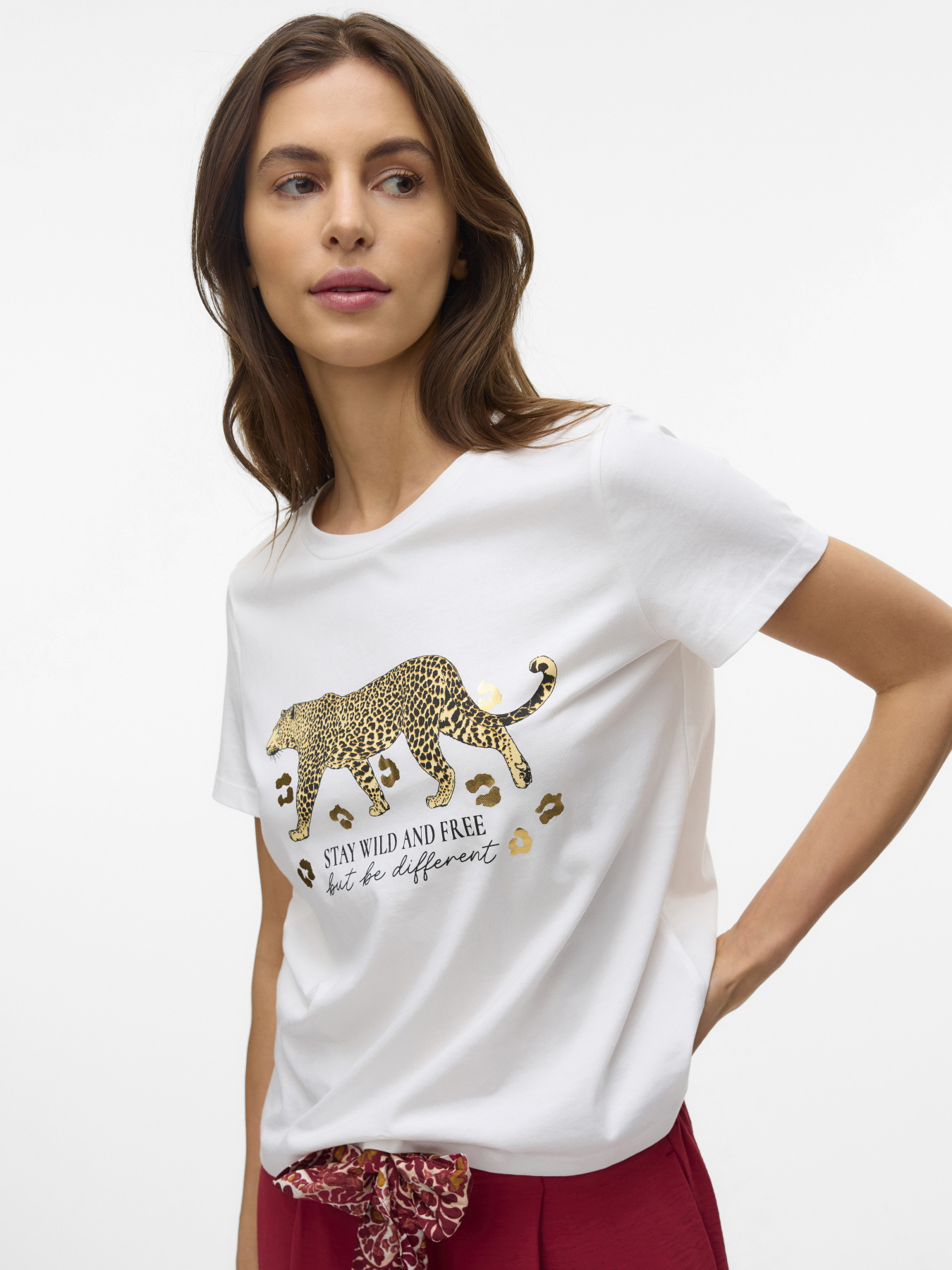 Футболка Vero Moda модель 10332807_Snow White GOLD TIGER Фото