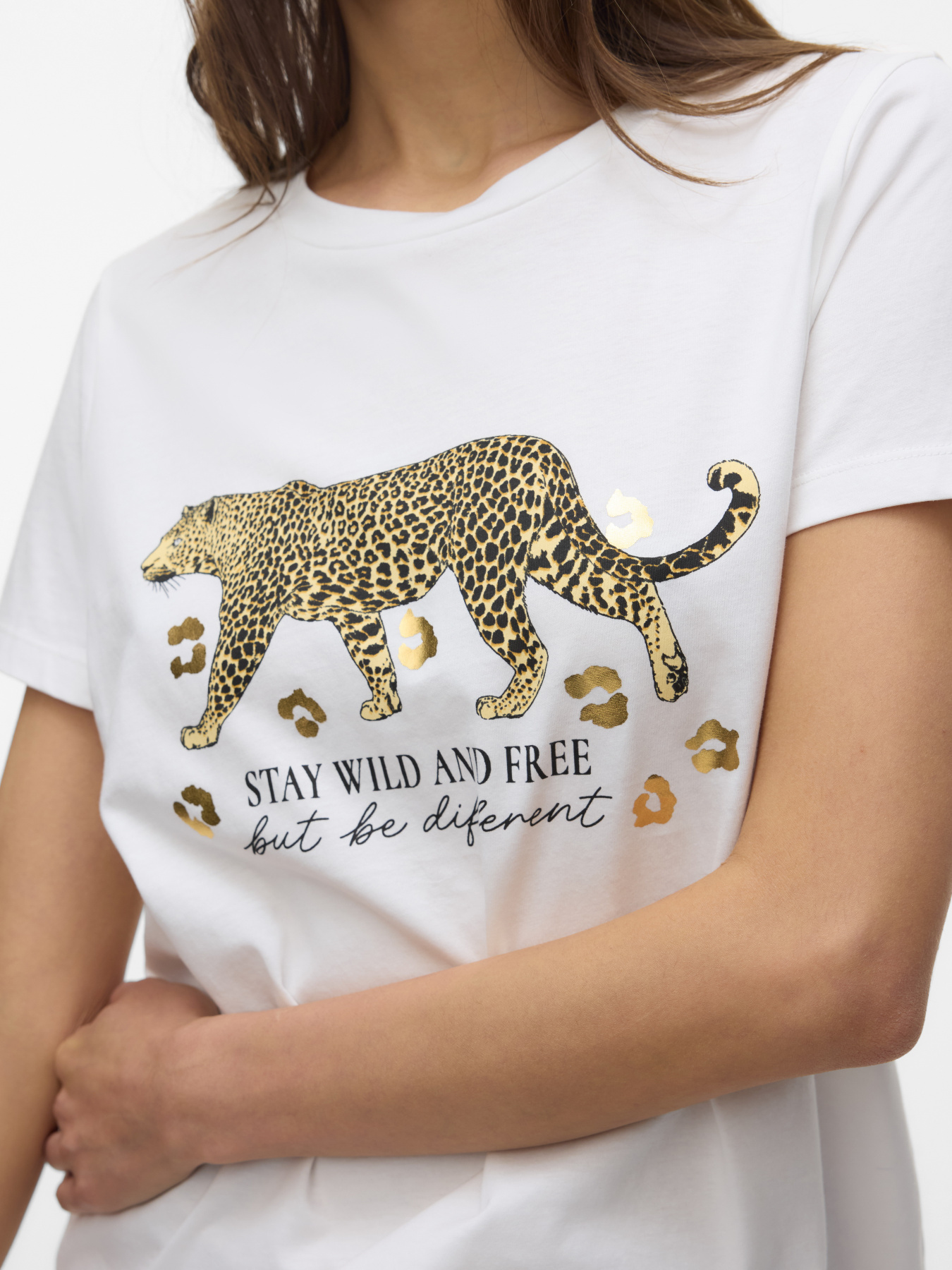 Футболка Vero Moda модель 10332807_Snow White GOLD TIGER Фото
