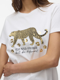 Футболка Vero Moda модель 10332807_Snow White GOLD TIGER Фото
