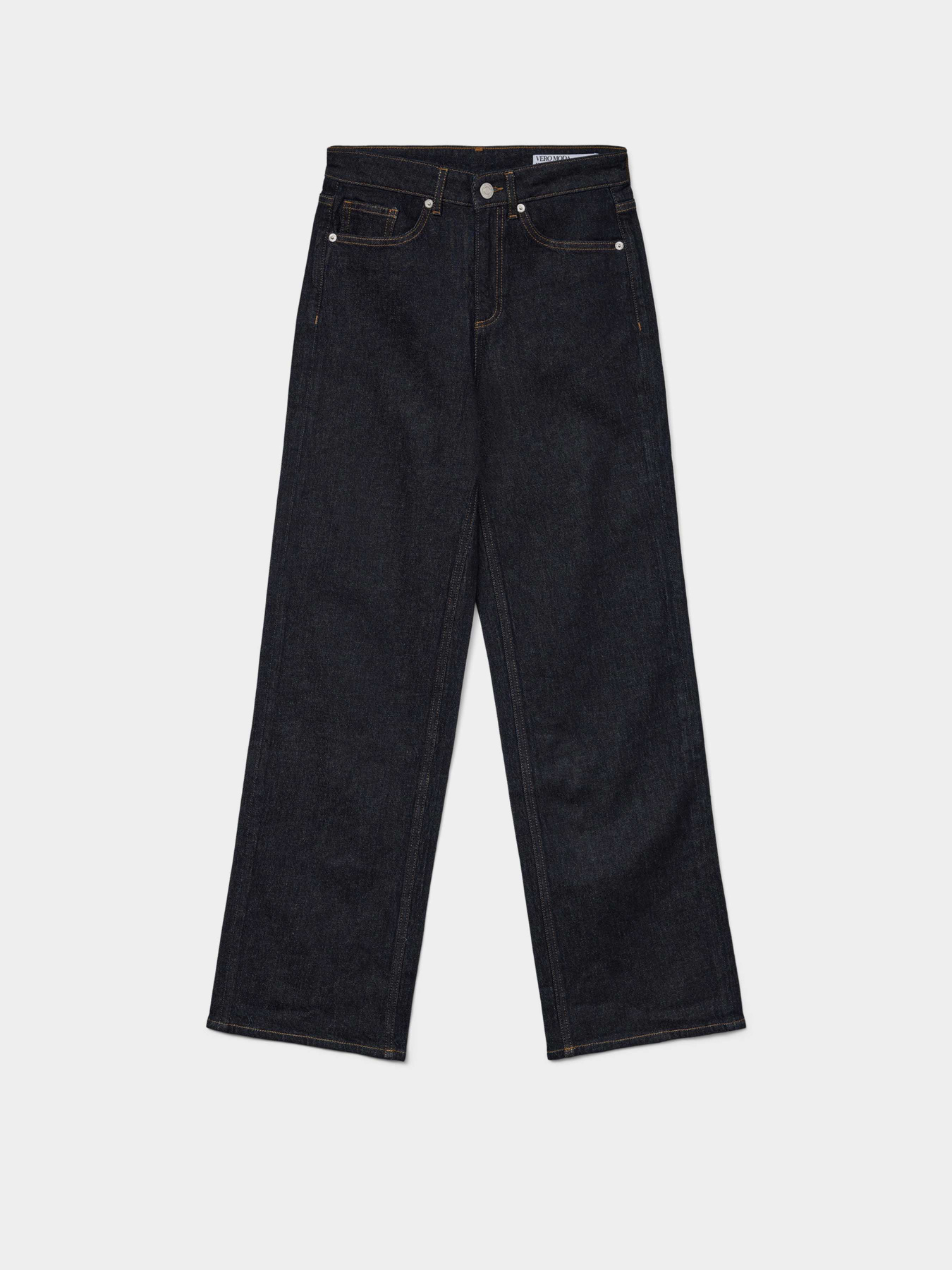 Широкие джинсы Vero Moda модель 10297608_Dark Blue Denim Rinse Фото