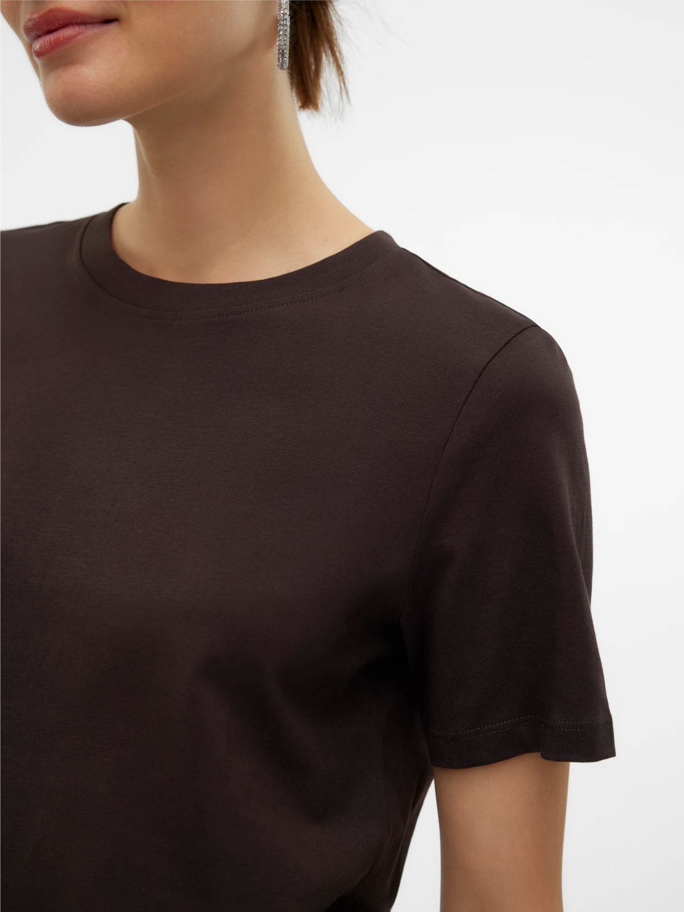 Футболки и поло Vero Moda PAULINA SS T-SHIRT модель 10316991_Chocolate Torte Фото