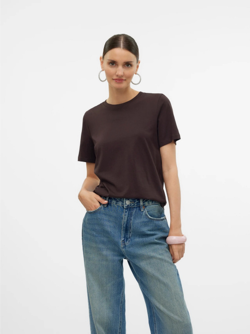 Футболки и поло Vero Moda PAULINA SS T-SHIRT модель 10316991_Chocolate Torte Фото