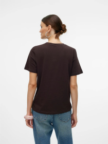 Футболки и поло Vero Moda PAULINA SS T-SHIRT модель 10316991_Chocolate Torte Фото