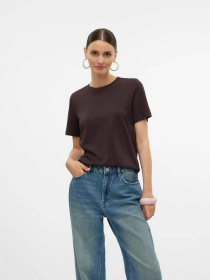 Футболки и поло Vero Moda PAULINA SS T-SHIRT модель 10316991_Chocolate Torte Фото