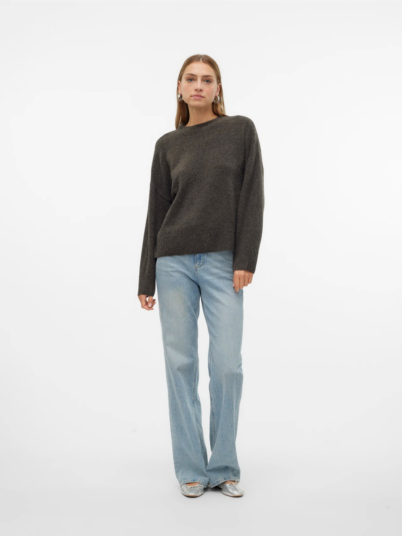 Джемпер Vero Moda модель 10320463_Chocolate Torte MELANGE Фото