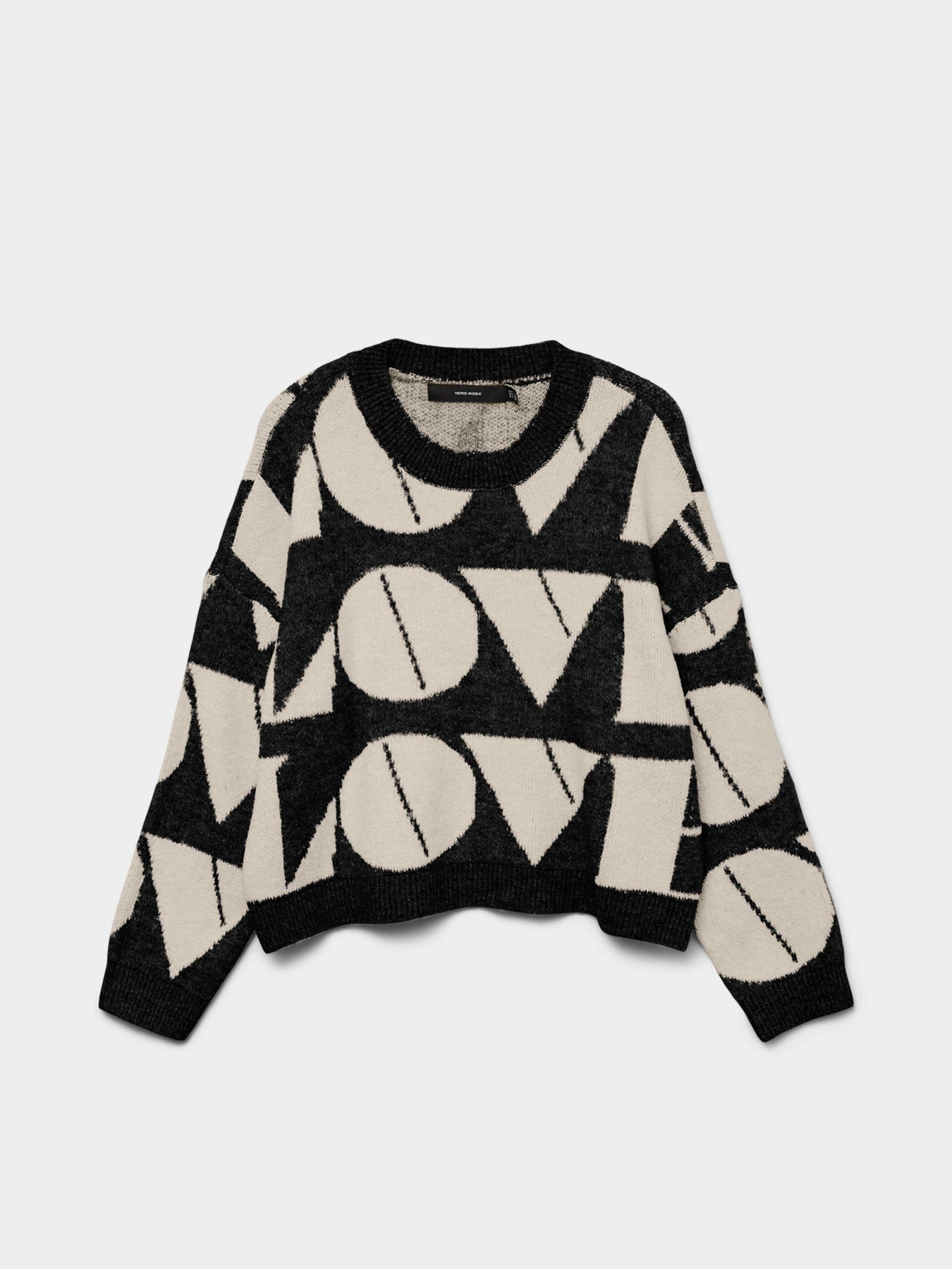 Джемпер Vero Moda модель 10331432_Black W. BIRCH BIG LOVE Фото