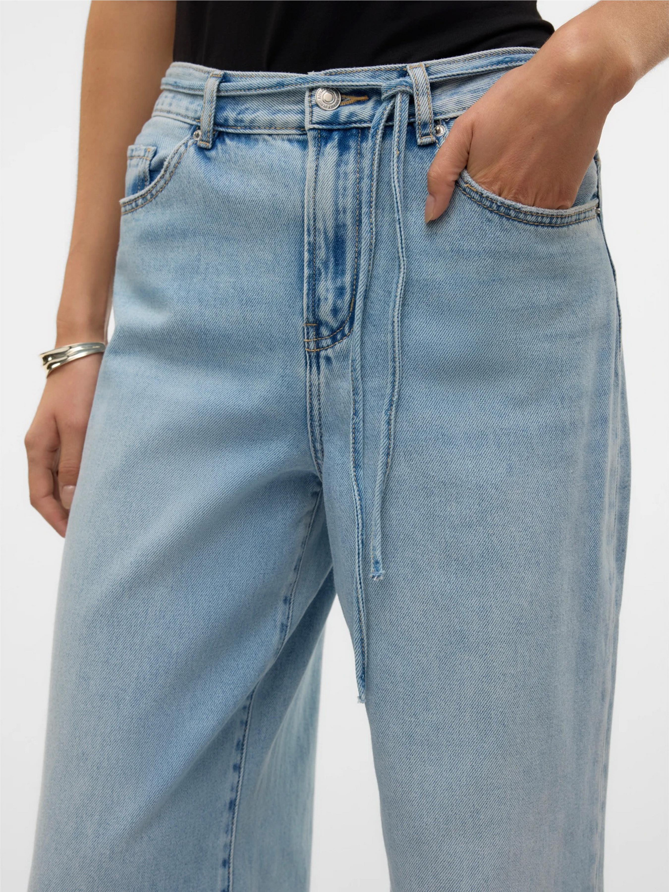 Широкі джинси Vero Moda модель 10338133_Light Blue Denim Фото