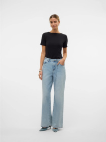 Широкі джинси Vero Moda модель 10338133_Light Blue Denim Фото