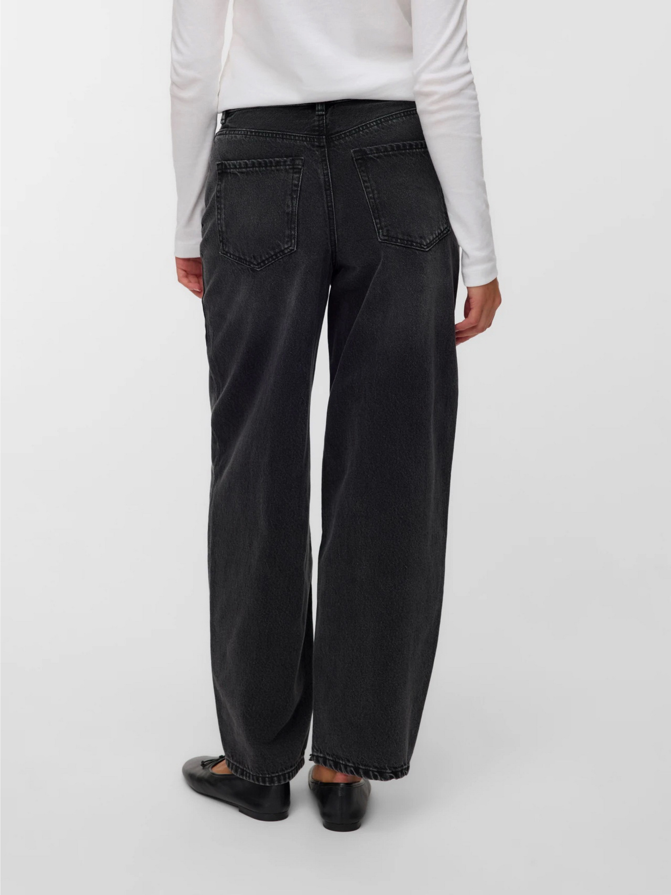 Широкие джинсы Vero Moda модель 10338845_Black Denim Фото