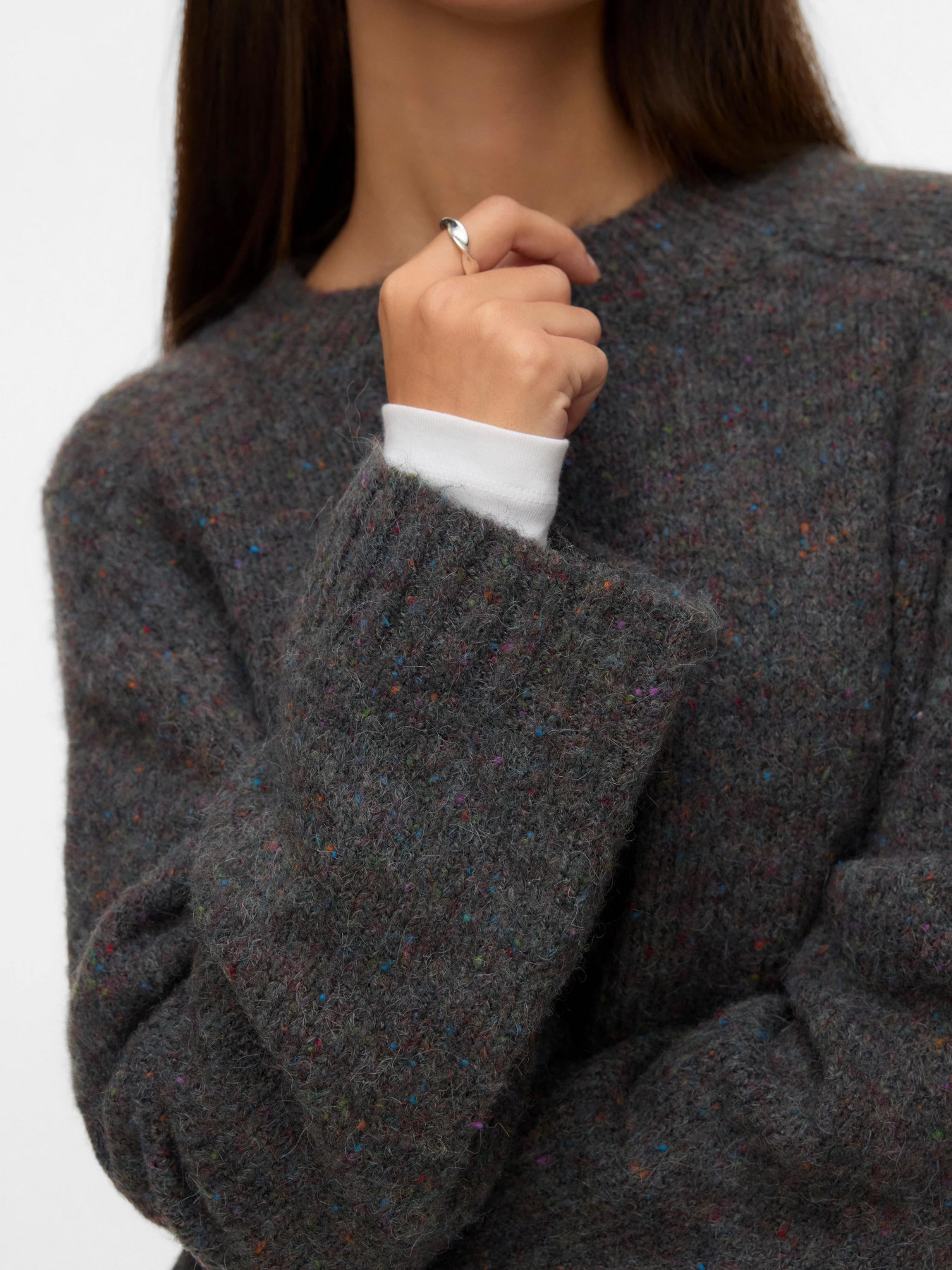 Джемпер Vero Moda модель 10331365_Dark Grey Melange LL 51 FR Фото