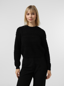 Светри та кардигани Vero Moda LEO LS O-NECK PULLOVER модель 10331890_Black Фото
