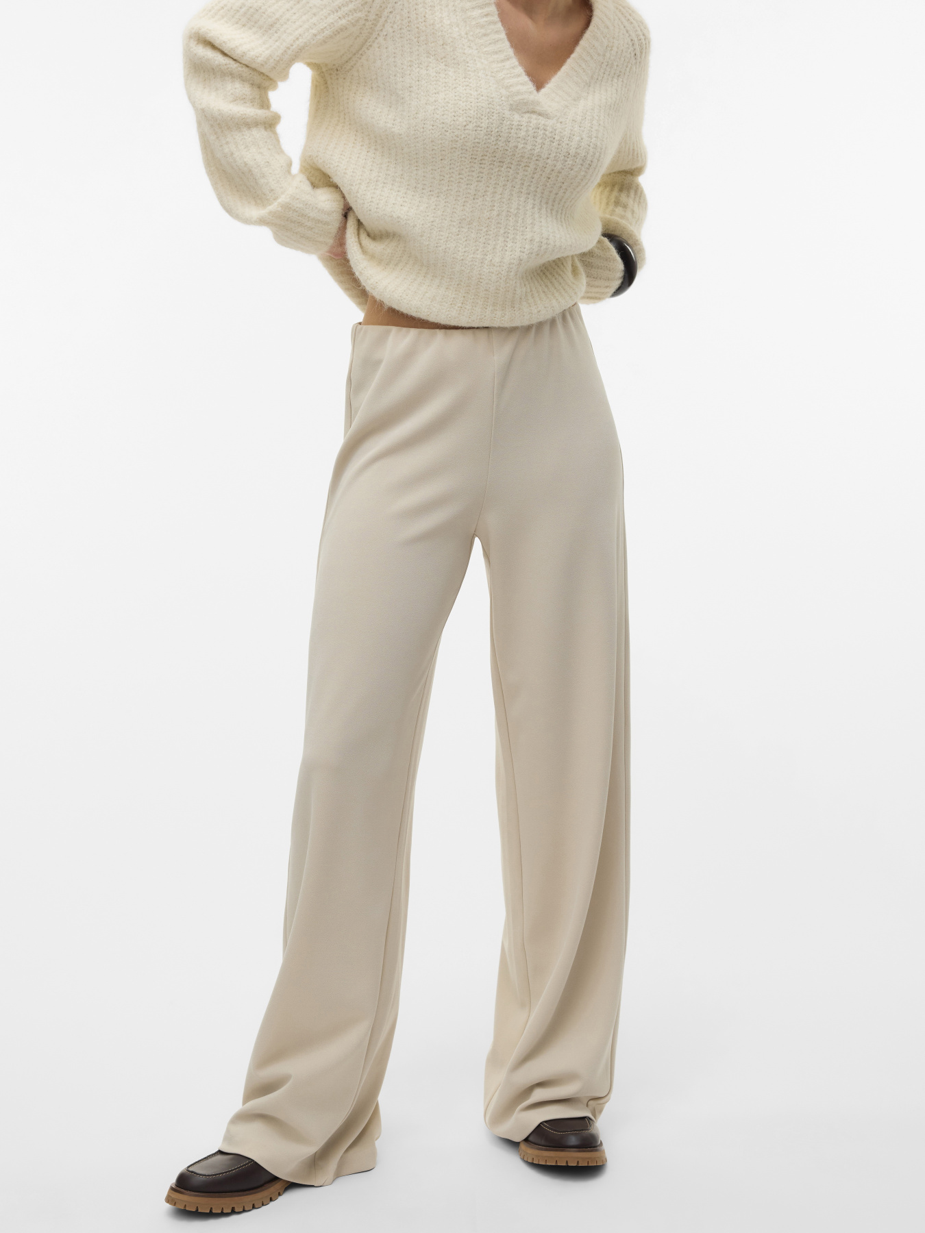 Брюки палаццо Vero Moda модель 10318454_Pumice Stone Фото