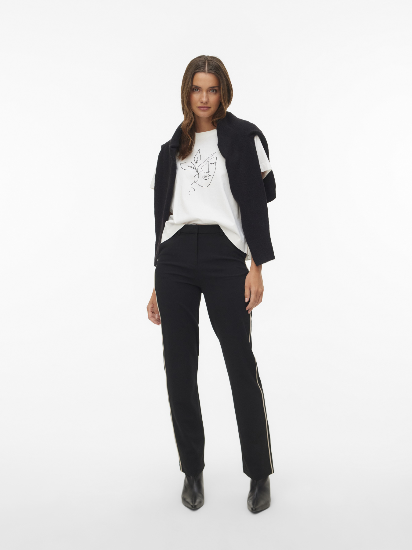 Футболка Vero Moda модель 10346290_Snow White LEAF LADY Фото