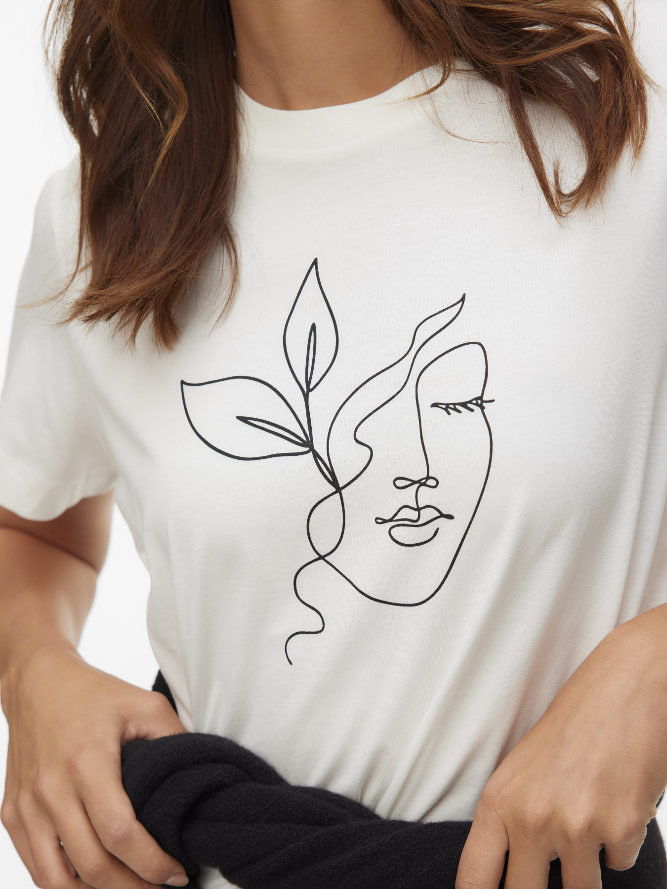 Футболка Vero Moda модель 10346290_Snow White LEAF LADY Фото