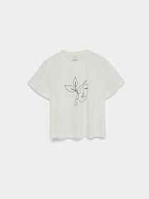 Футболка Vero Moda модель 10346290_Snow White LEAF LADY Фото