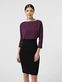 Сукня міді Vero Moda модель 31637C507092_фіолетовий з чорним Фото