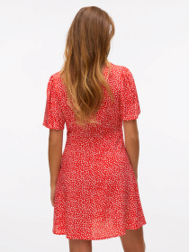 Платья Vero Moda ALBA SS SHORT DRESS модель 10292845_Fiery Red Joey Dot Фото