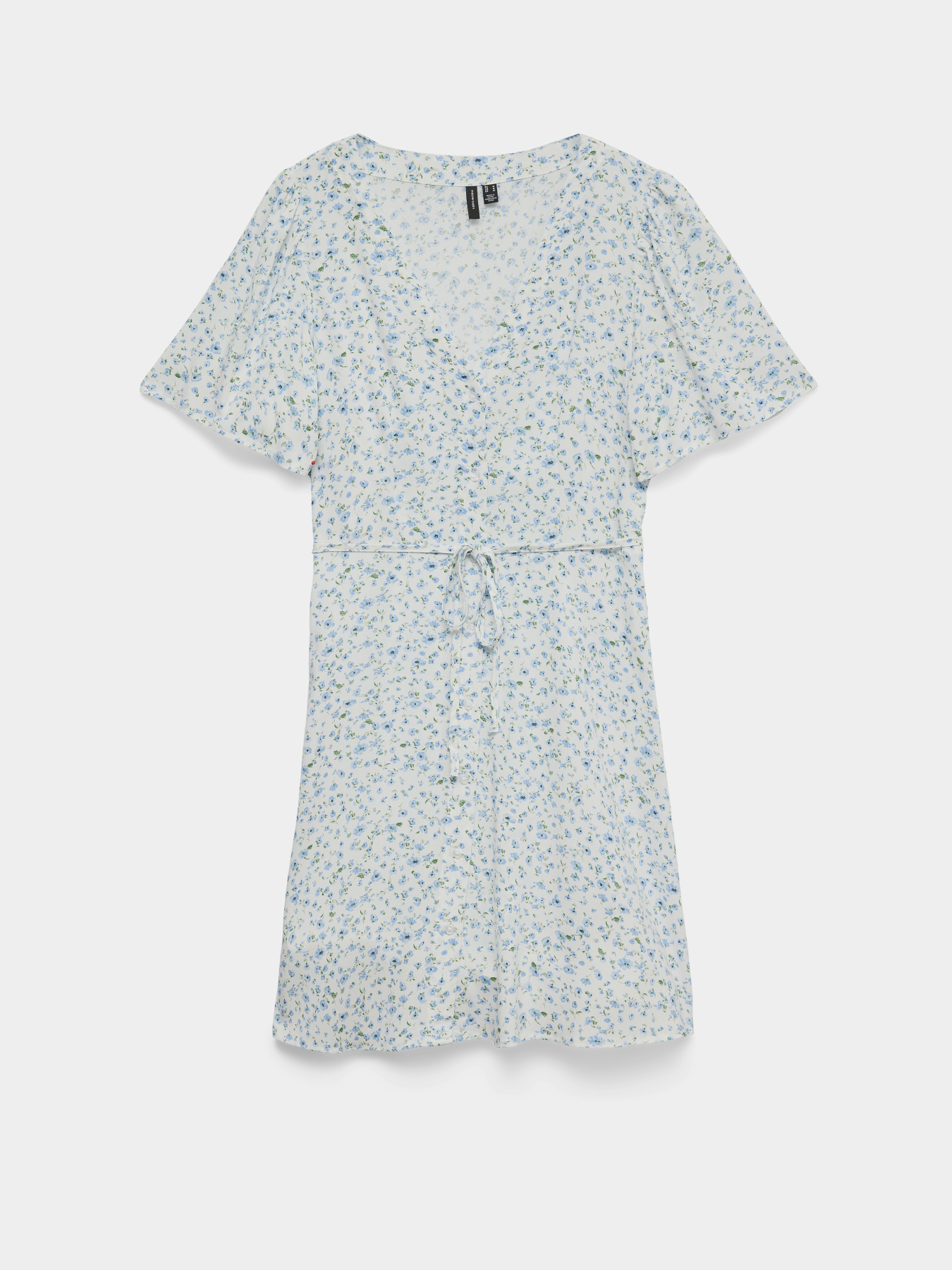 Платья Vero Moda ALBA SS SHORT DRESS модель 10292845_Snow White Blue Brooke Фото
